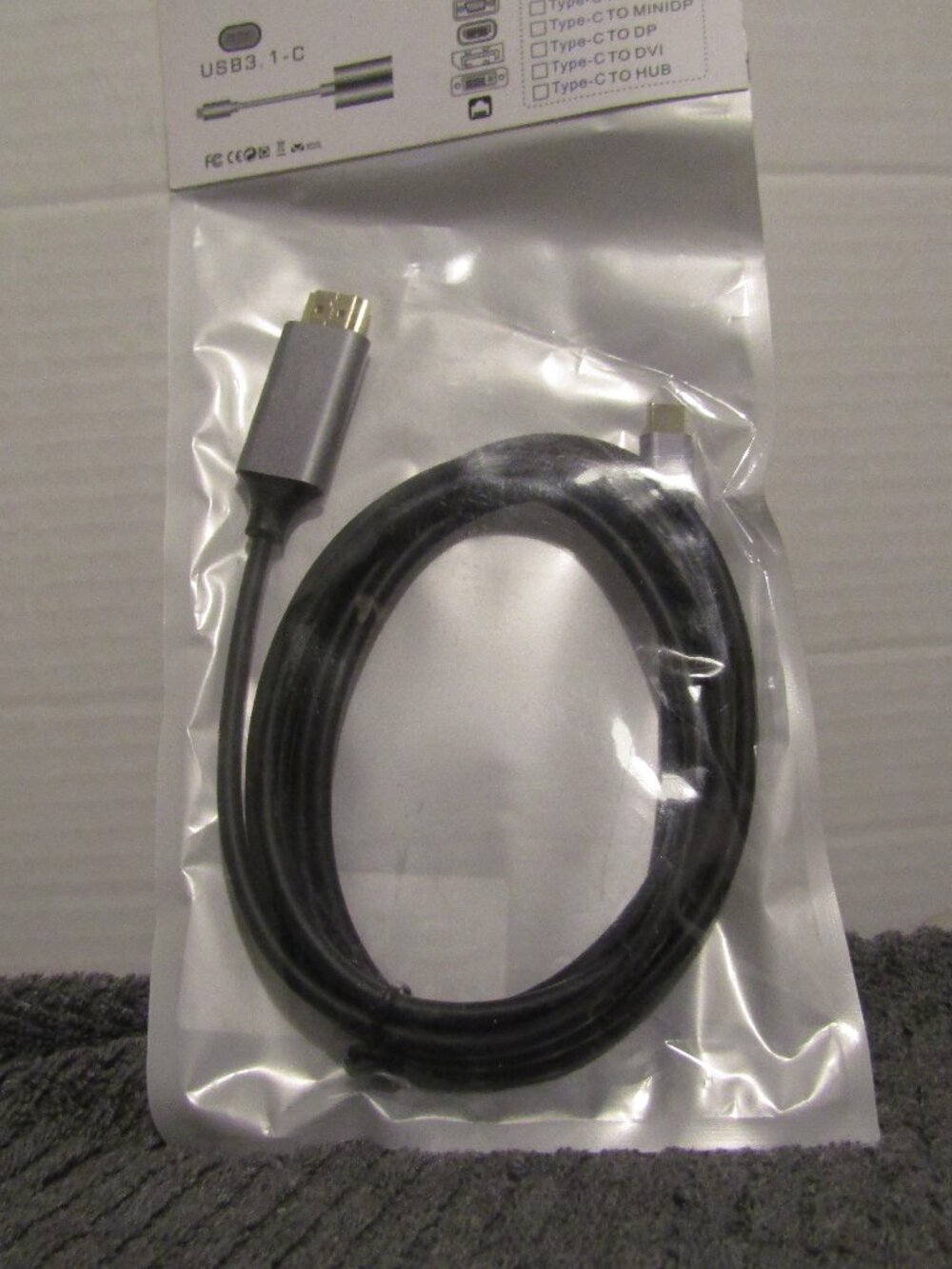 USB Type-C to HDMI Cable, Digital Video Adapter Cord